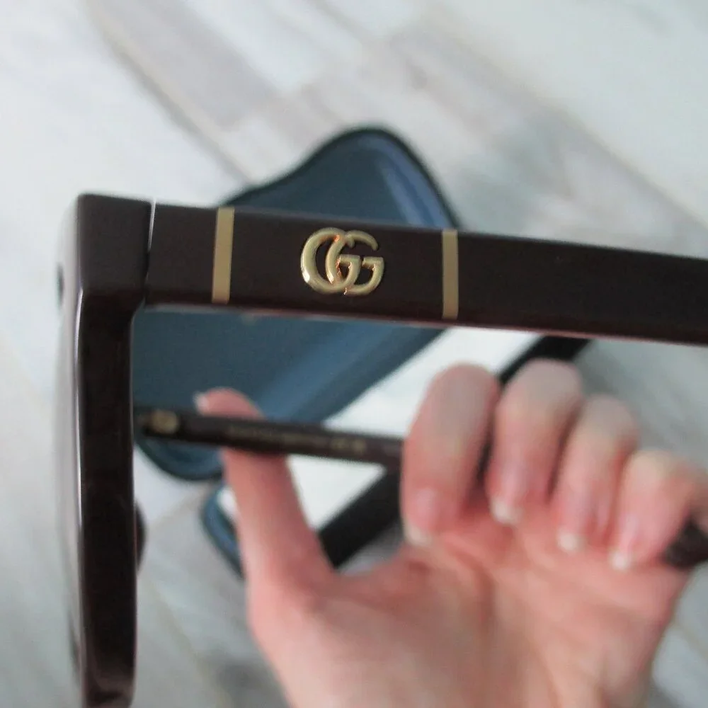 Gucci round brown sunglasses - Picture 5 of 6